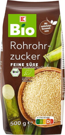 K-Bio Rohrohrzucker, feine süße, 500g