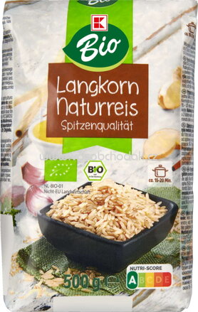 K-Bio Langkorn Naturreis, 500g