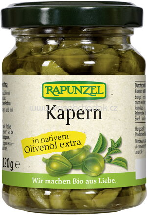 Rapunzel Kapern in Olivenöl, 120g