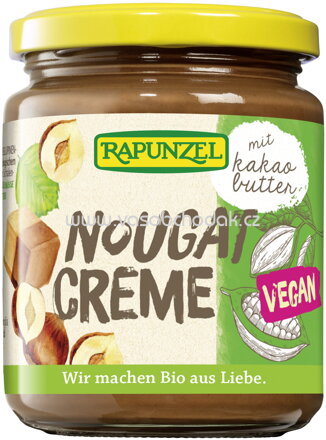 Rapunzel Nougat-Creme mit Kakaobutter, 250g