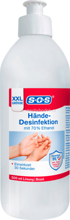 SOS Hand-Desinfektions-Lösung XXL, 500 ml