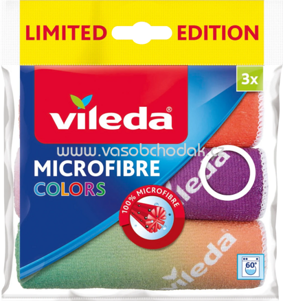 Vileda Allzwecktücher Mikrofaser Colors, 3 St