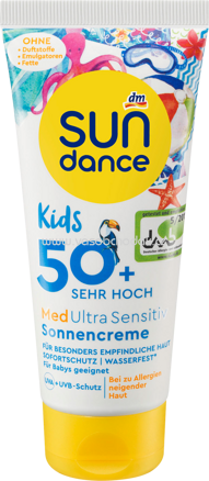 SUNDANCE Sonnencreme Kids, MED ultra sensitiv, LSF 50+, 100 ml