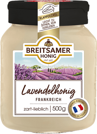 Breitsamer Honig Lavendelhonig aus Frankreich, cremig, 500g