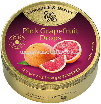 Cavendish & Harvey Pink Grapefruit Drops, 200g