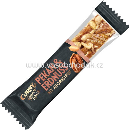 Corny Ganze Nuss Pekan & Erdnuss mit Ahornsirup, 40g