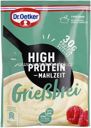 Dr.Oetker High Protein Mahlzeit Grießbrei, 95g