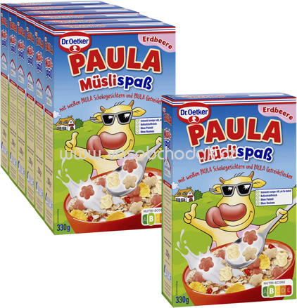 Dr.Oetker Vitalis Paula Müslispaß Erdbeere, 6+1 gratis, 2,31 kg