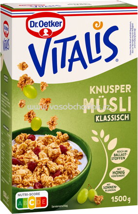 Dr.Oetker Vitalis Großpackung Knuspermüsli Klassisch, 1,5kg