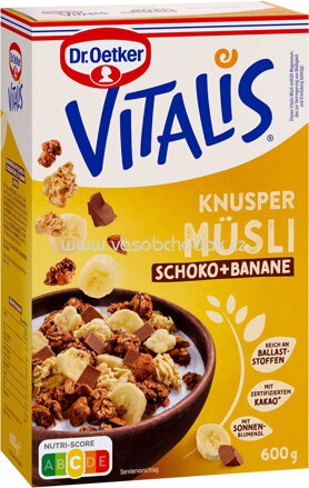 Dr.Oetker Vitalis Knusper Müsli Schoko & Banane, 600g