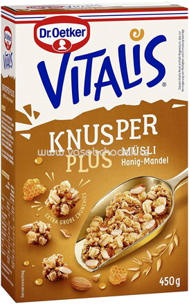 Dr.Oetker Vitalis Knusper Plus Honig-Mandel, 450g