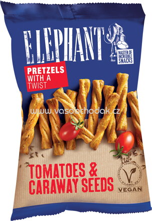 Elephant Twisted Pretzels Tomatoes & Caraway, 160g