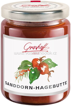 Grashoff Konfitüre Sanddorn Hagebutte, 250g