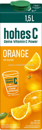 Hohes C Klassik 100% Orange ohne Fruchtfleisch, 1,5l