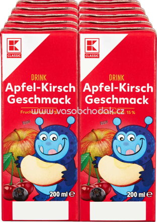 K-Classic Drink Apfel-Kirsch Geschmack, 10x200 ml