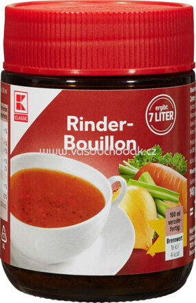 K-Classic Rinder Bouillon, glas, 140g