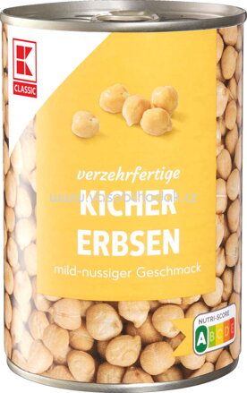 K-Classic Kichererbsen mild nussiger Geschmack, 425 ml