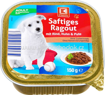 K-Classic Saftiges Ragout mit Rind, Huhn & Pute, 150g