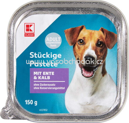 K-Classic Stückige Pastete mit Ente & Kalb, 150g