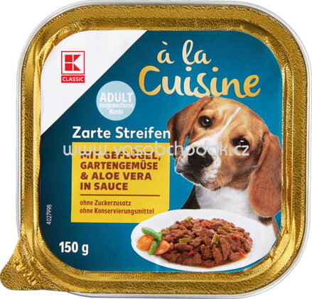 K-Classic ala Cuisine Zarte Streifen mit Geflügel, Gartengemüse & Aloe Vera in Sauce, 150g