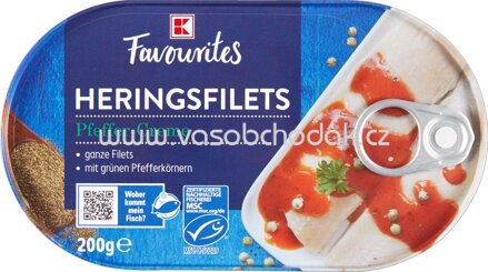 K-Favourites Heringsfilets Pfeffer Creme, 200g