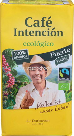 J. J. Darboven Café Intención ecológico, Fuerte kräftig, Fairtrade, 500g