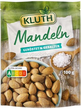 Kluth Mandeln, geröstet & gesalzen, 100g