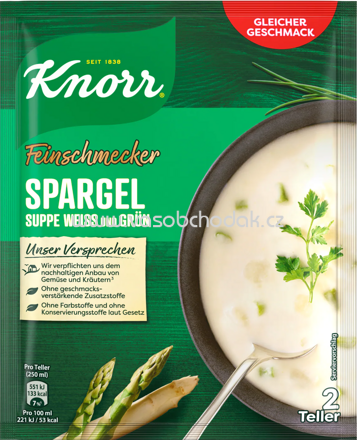 Knorr Feinschmecker Spargel Suppe weiß & grün, 1 St