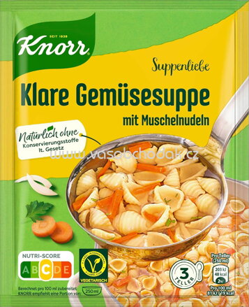 Knorr Suppenliebe Gemüsesuppe mit Muschelnudeln, 1 St
