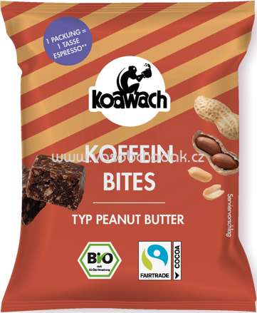 Koawach Koffein Bites Typ Peanut Butter, 36g