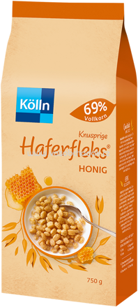 Kölln Knusprige Haferfleks Honig, 750g