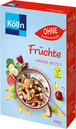 Kölln Müsli Früchte ohne Zuckerzusatz, 500g