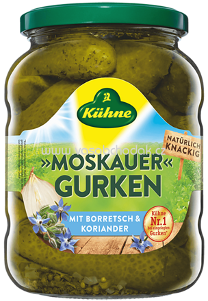 Kühne Gewürzgurken Moskauer Gurken, 720 ml