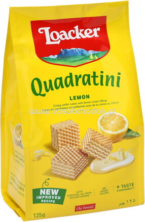 Loacker Quadratini Lemon, 125g