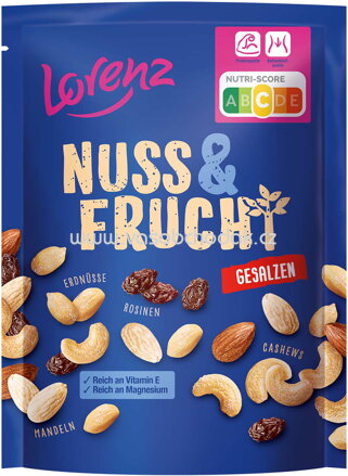 Lorenz Nuss & Frucht gesalzen, 125g