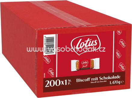 Lotus Biscoff mit Schokolade, 200 St, 1470g