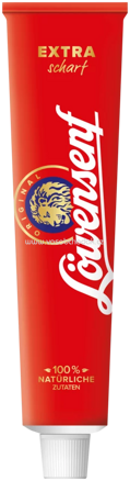 Löwensenf Extra Scharf Tube, 200 ml