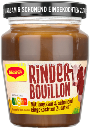 Maggi Eingekochte Rinder Bouillon, Glas, 160g