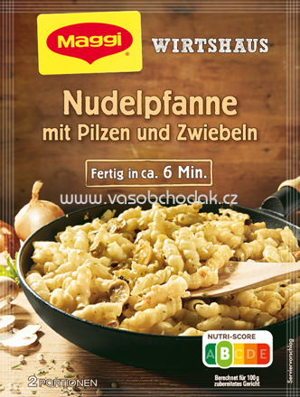 Maggi Wirtshaus Nudelpfanne mit Pilzen und Zwiebel, 164g