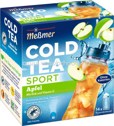 Meßmer Cold Tea Sport Apfel, 14 Beutel