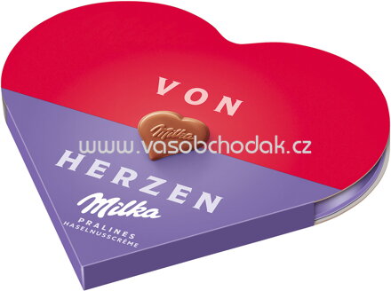 Milka 'Von Herzen' Pralinés Haselnusscrème, 44g