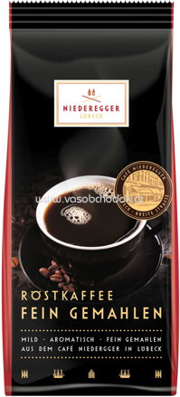 Niederegger Röstkaffee fein gemahlen, 250g