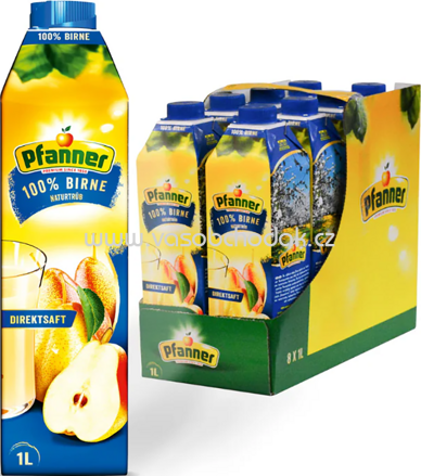 Pfanner 100% Birne, naturtrüb, 8x1l