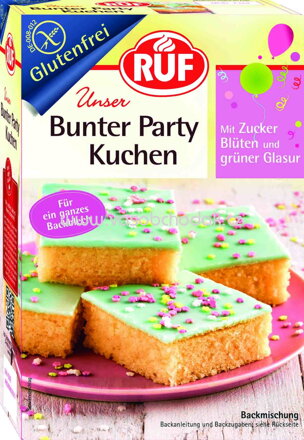 RUF Backmischung Bunter Party Kuchen, glutenfrei, 815g