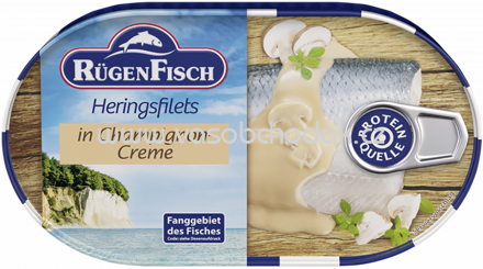 Rügen Fisch Heringsfilets in Champignon-Creme, 200g