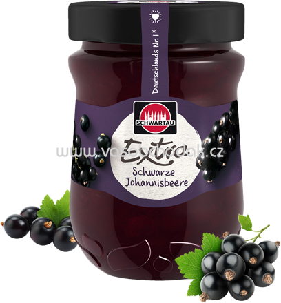 Schwartau Extra Konfitüre Schwarze Johannisbeere, 340g