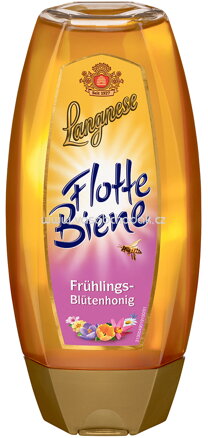 Langnese Flotte Biene Frühlings-Blütenhonig, 500g