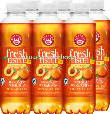 Teekanne Fresh Eistee Pfirsich, 6x500 ml