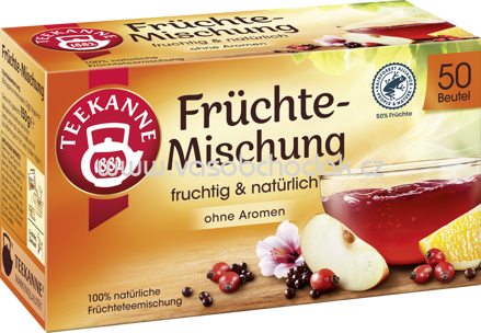 Teekanne Früchte Mischung, 50 Beutel