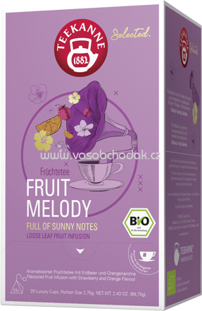 Teekanne Selected. Fruit Melody Bio Luxury Cup, 25 Beutel